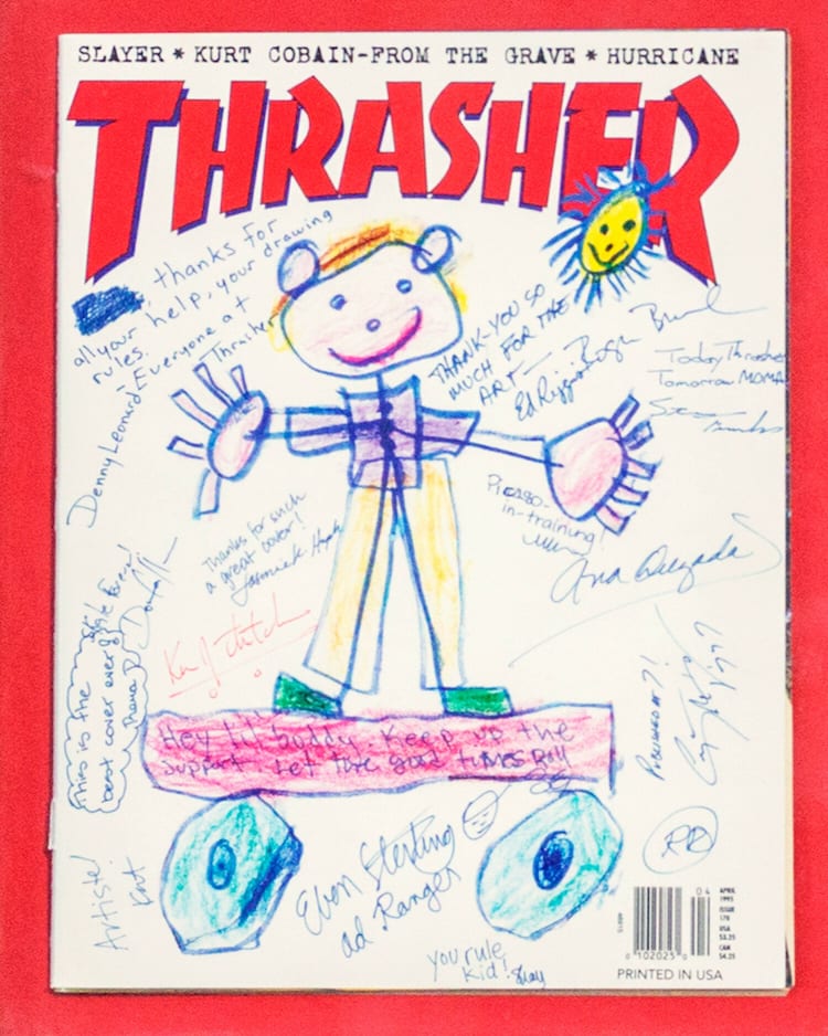 Thrasher Magazine Classic Covers April 1995 Signed and Framed 1500