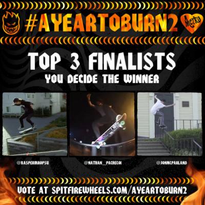 Spitfire&#039;s &quot;#AYEARTOBURN2&quot; Finalists